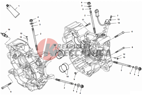 HALF-CRANKCASES PAIR 2