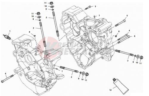 HALF-CRANKCASES PAIR 2