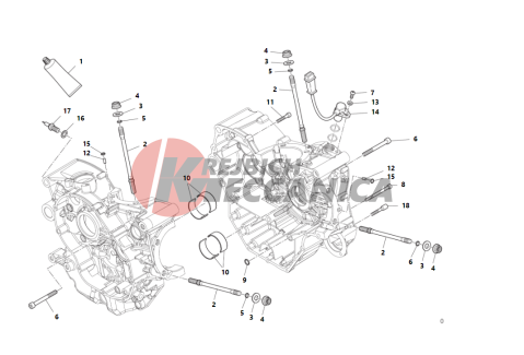 HALF-CRANKCASES PAIR 2