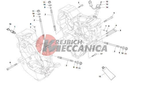 HALF-CRANKCASES PAIR 2