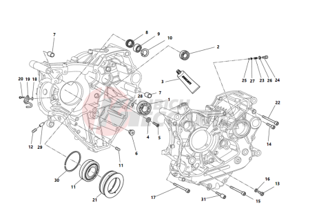 HALF-CRANKCASES PAIR 2