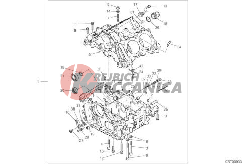 HALF-CRANKCASES PAIR