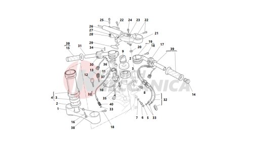 HALF-HANDLEBARS - SHOCK-ADSORBER