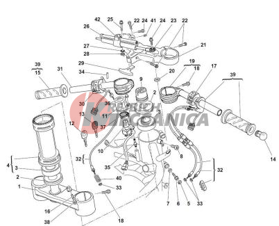 HALF-HANDLEBARS - SHOCK-ADSORBER