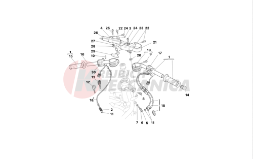 HANDLEBARS - SHOCK-ABSORBER