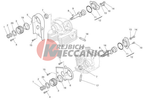 Cylinder head : timing system