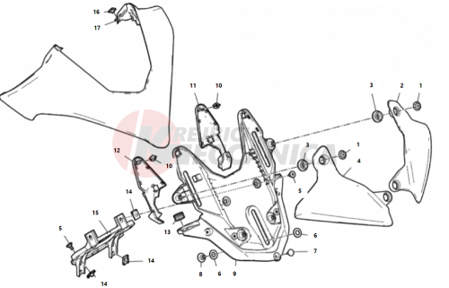 HEALDIGHT FAIRING SUPPORT