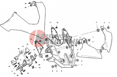 HEALDIGHT FAIRING SUPPORT