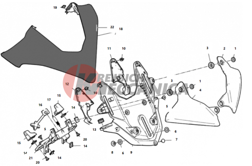 HEALDIGHT FAIRING SUPPORT 2