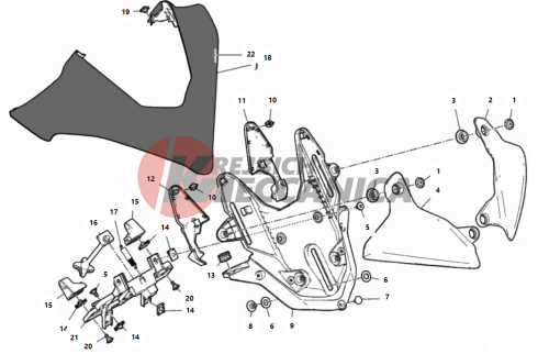 HEALDIGHT FAIRING SUPPORT