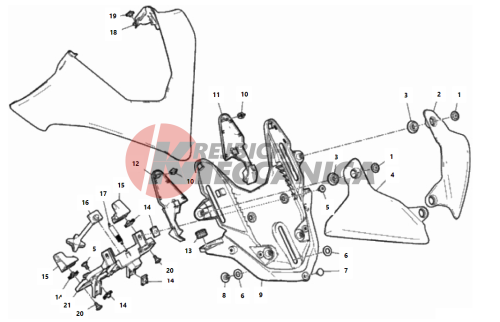 HEALDIGHT FAIRING SUPPORT