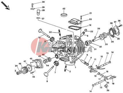 HORIZONTAL CYLINDER HEAD