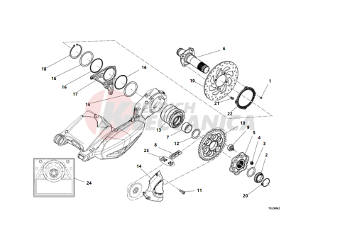 HUB REAR WHEEL