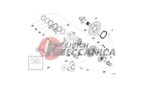 HUB REAR WHEEL