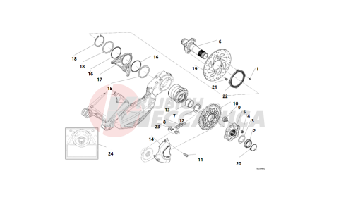 HUB REAR WHEEL