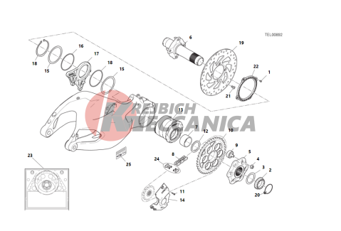 HUB REAR WHEEL