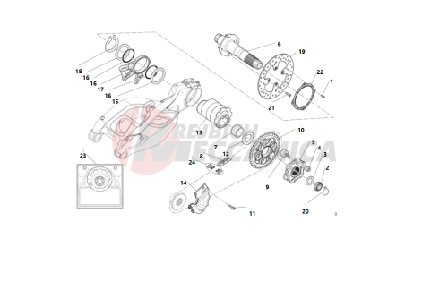 HUB REAR WHEEL