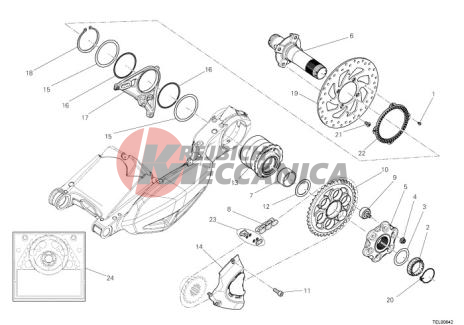 HUB REAR WHEEL