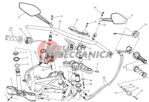 Handlebar and controls