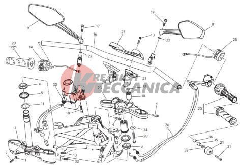 Handlebar and controls