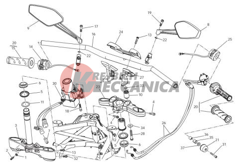 Handlebar and controls