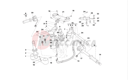 Handlebars - shock-absorber