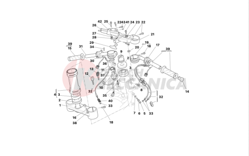 Handlebars - shock-absorber