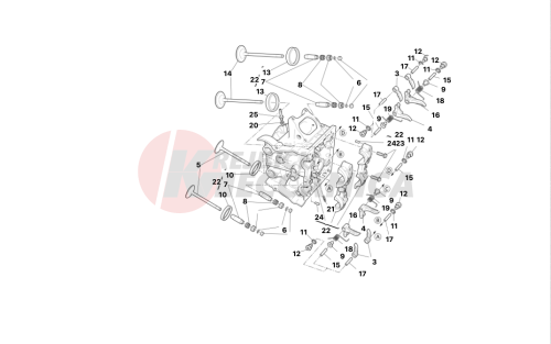 Horizontal cylinder head