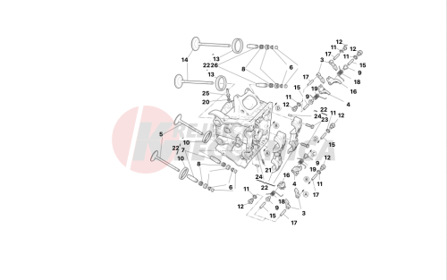 Horizontal cylinder head