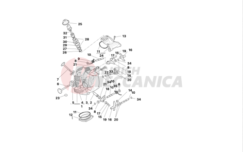 Horizontal cylinder head