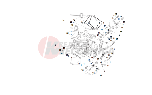 Horizontal cylinder head