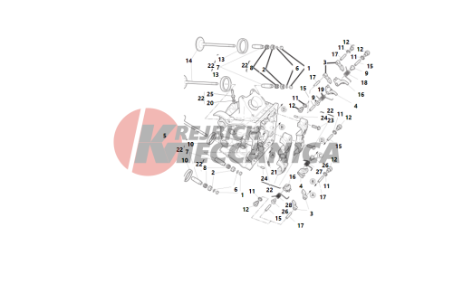 Horizontal cylinder head