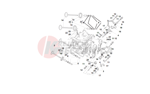 Horizontal cylinder head