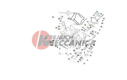 Horizontal cylinder head