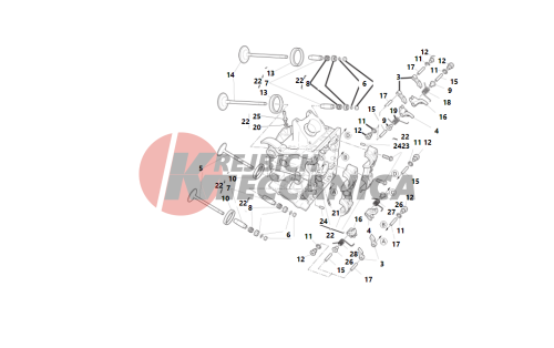 Horizontal cylinder head