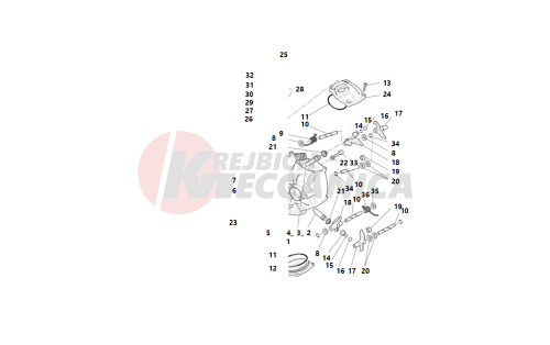 Horizontal cylinder head