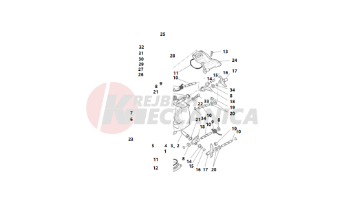 Horizontal cylinder head