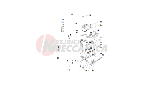 Horizontal cylinder head