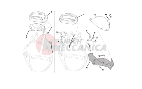 Instrument panel - headlight fairing