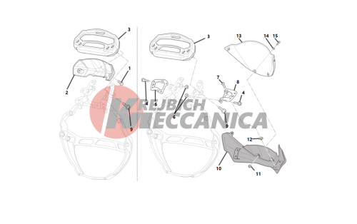 Instrument panel - headlight fairing