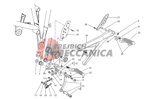 L.h. footrests