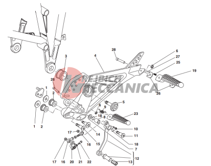 L.h. footrests
