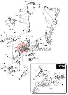 Left-hand Footrest Assembly
