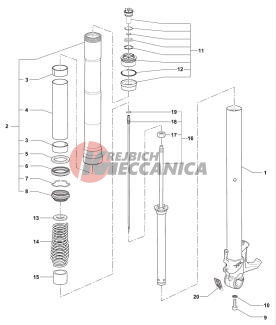 Left-hand Fork B3 800-rr  Dragste