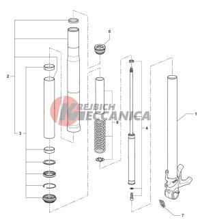 Left-hand Fork Brutale 675  800 M