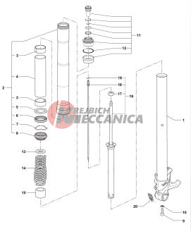 Left-hand Fork Brutale 800 My17