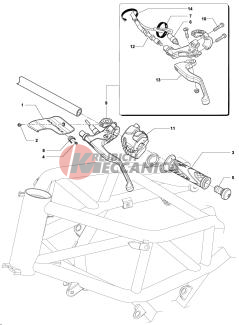 Left-hand Handlebar Assembly B3dr