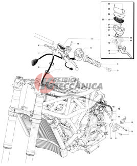 Left-hand Handlebar Assembly Brut