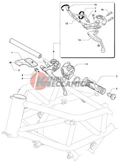 Left-hand Handlebar Assembly Brut