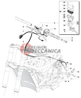 Left-hand Handlebar Assembly